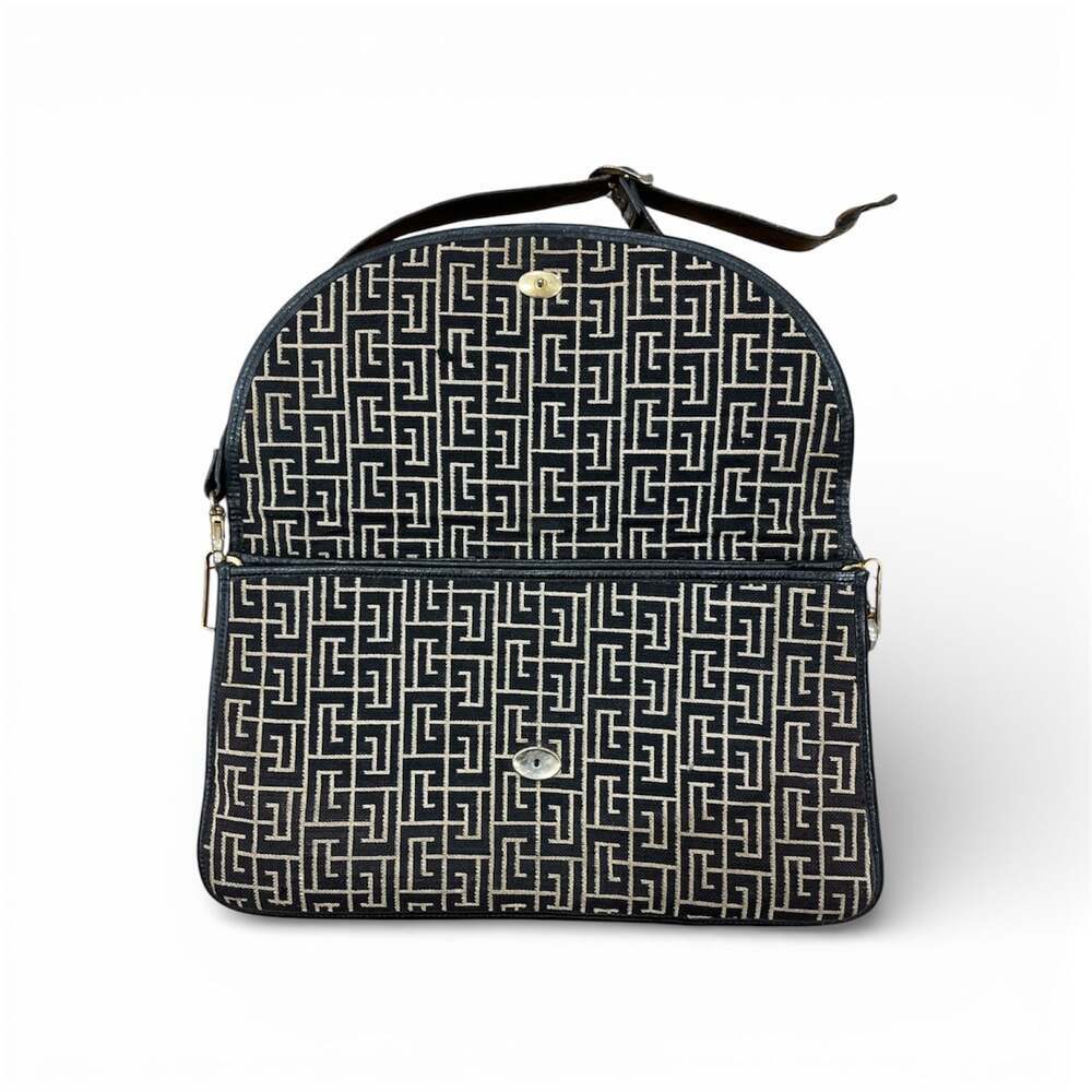 Authentic Vintage Pierre Balmain Labyrinth Monogram Shoulder Bag - Picture 3 of 7